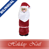 Holiday Santa Cuddle Plush Cruncher